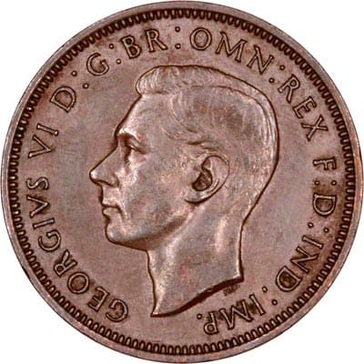 British 1946 Halfpenny