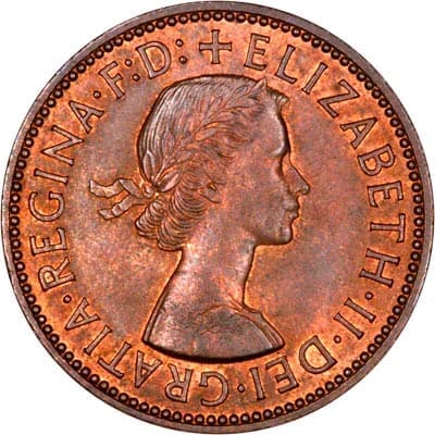 British 1954 Halfpenny