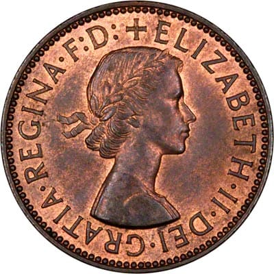 British 1955 Halfpenny