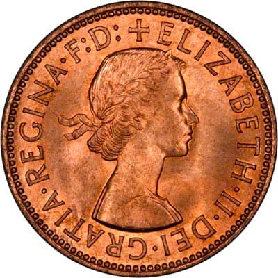 British 1956 Halfpenny