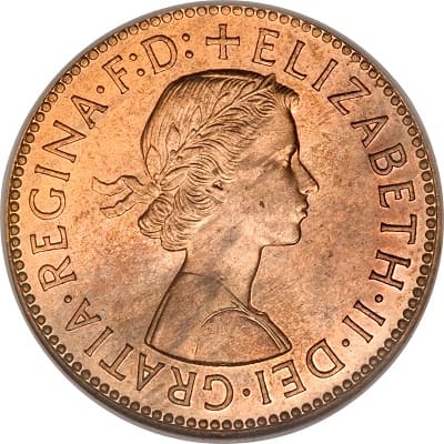 British 1958 Halfpenny