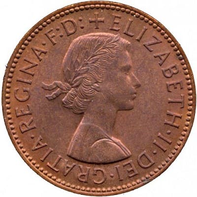 British 1960 Halfpenny