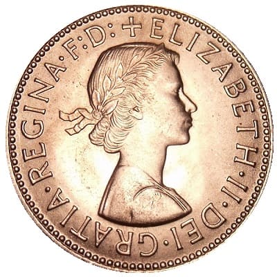 British 1963 Halfpenny