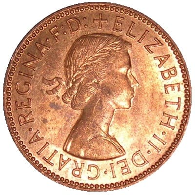 British 1964 Halfpenny