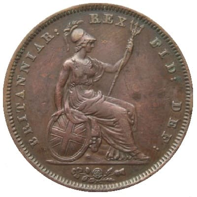 British 1825 Penny Value