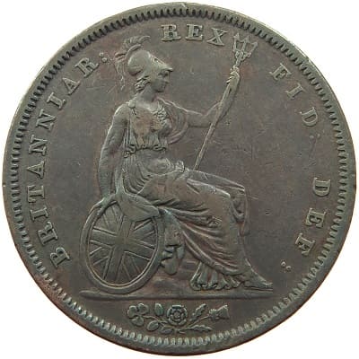 British 1827 Penny Value