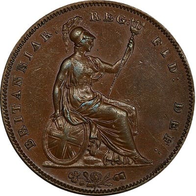 British 1843 Penny Value