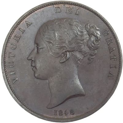 British 1848 Penny