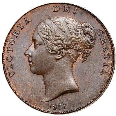 British 1851 Penny