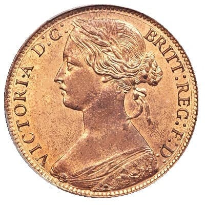 British 1866 Penny