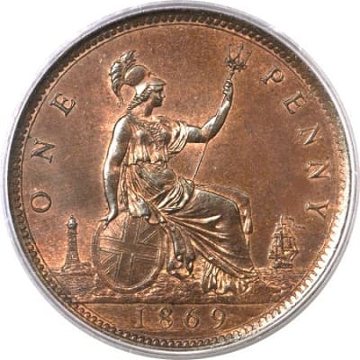British 1869 Penny Value