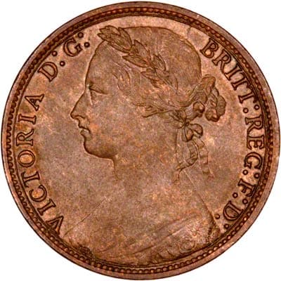 British 1875 Penny