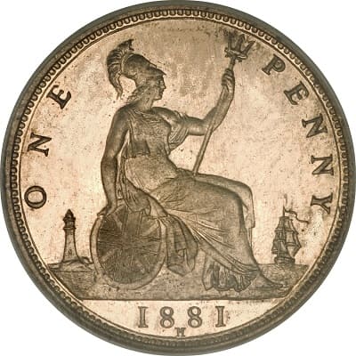 British 1881 Penny Value