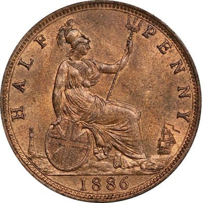 British 1886 Penny Value