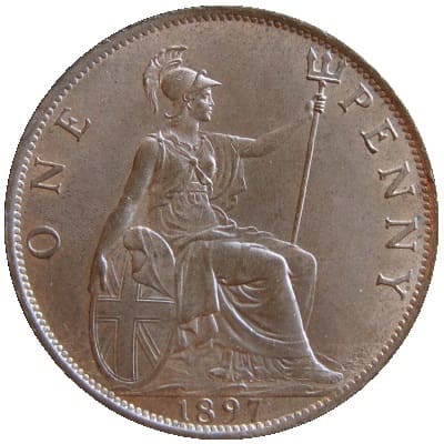 British 1897 Penny Value