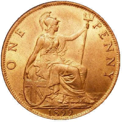 British 1899 Penny Value