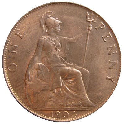 British 1904 Penny Value