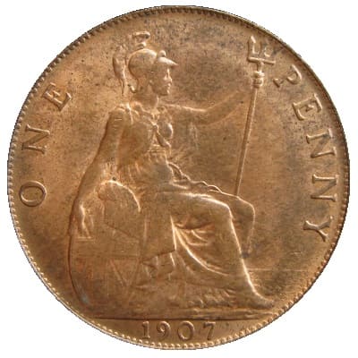 British 1907 Penny Value