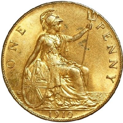 British 1910 Penny Value