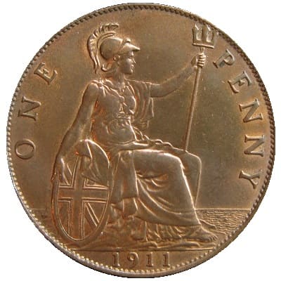 British 1911 Penny Value
