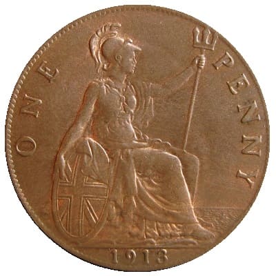 British 1913 Penny Value