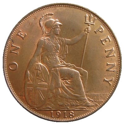 British 1918 Penny Value