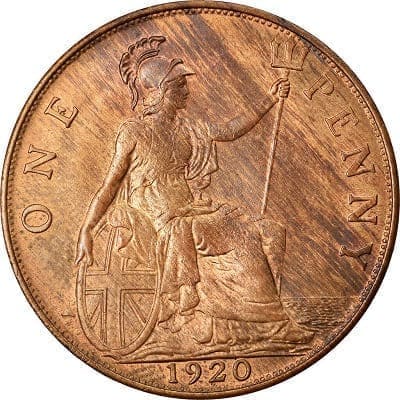 British 1920 Penny Value