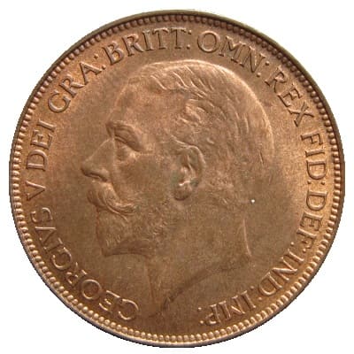 British 1927 Penny