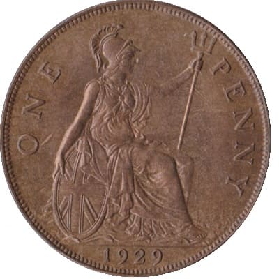 British 1929 Penny Value