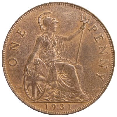 British 1931 Penny Value