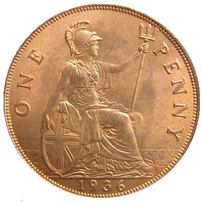 British 1936 Penny Value