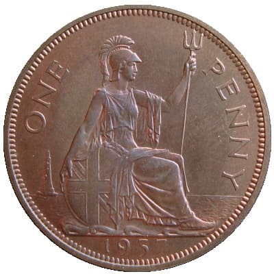 British 1937 Penny Value