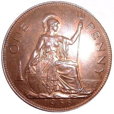 British 1938 Penny Value