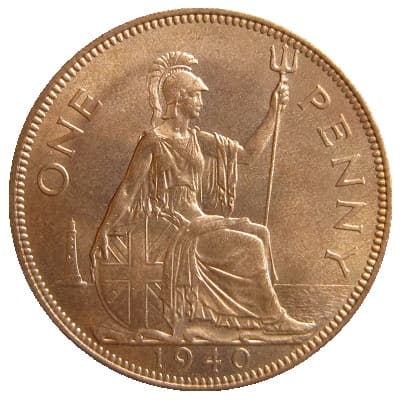 British 1940 Penny Value