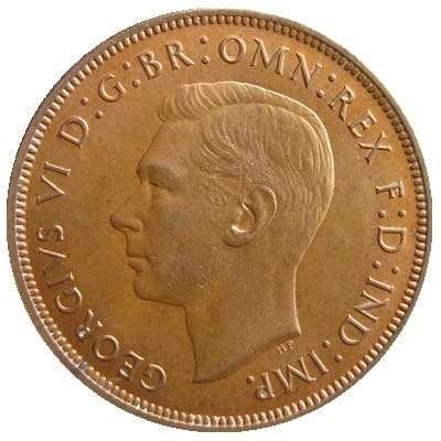 British 1944 Penny