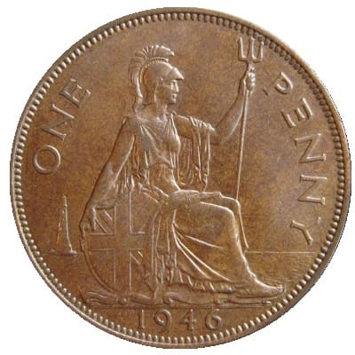 British 1946 Penny Value