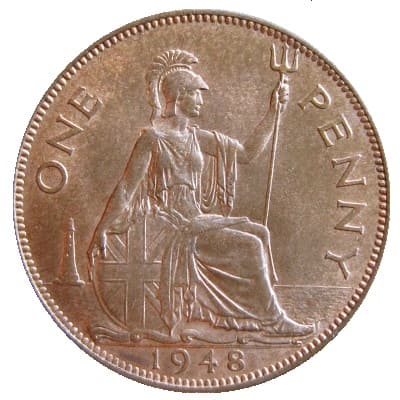 British 1948 Penny Value