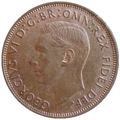 British 1949 Penny