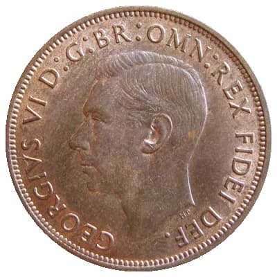 British 1950 Penny