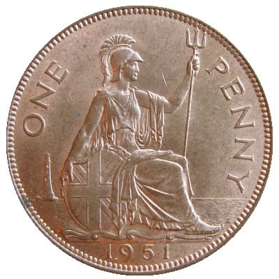 British 1951 Penny Value