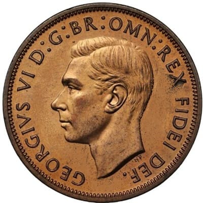 British 1952 Penny