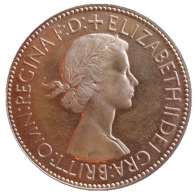 British 1953 Penny