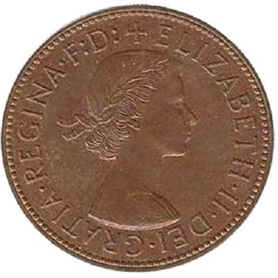 British 1954 Penny