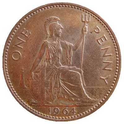 British 1964 Penny Value