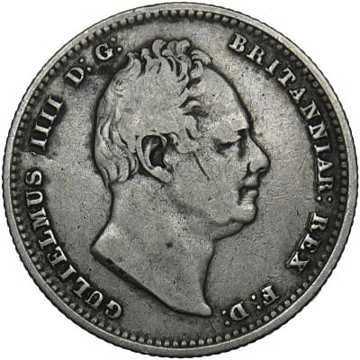 British 1837 Shilling