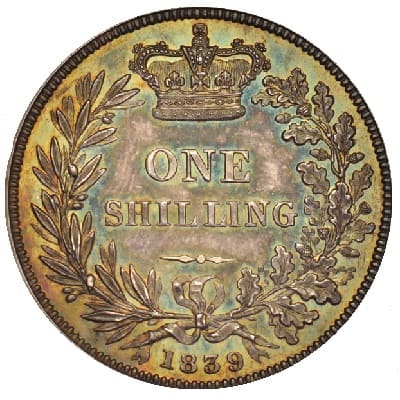 British 1839 Shilling Value