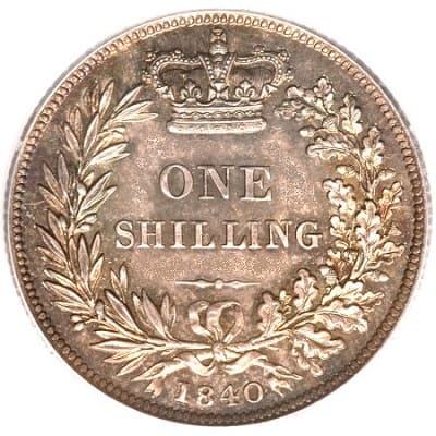 British 1840 Shilling Value
