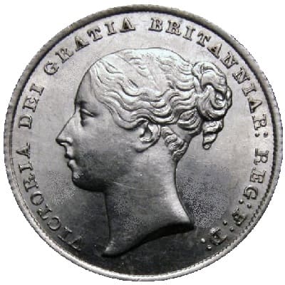 British 1842 Shilling