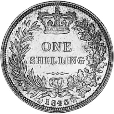 British 1843 Shilling Value
