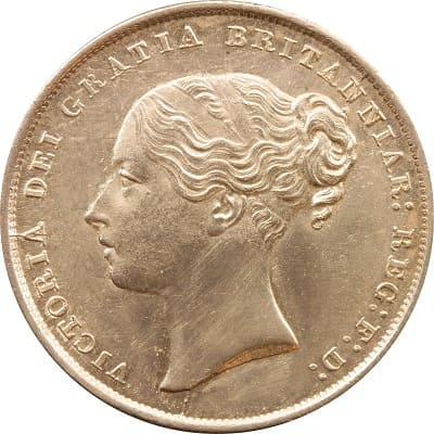 British 1844 Shilling
